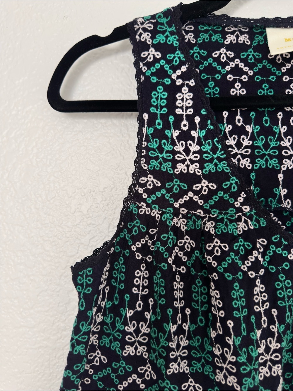NEW NWT Anthropologie Maeve Cammie Embroidered Peplum Top - Picture 4 of 8